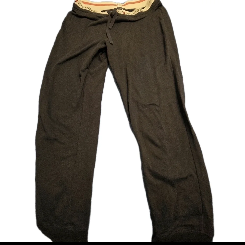 Tommy Hilfiger Sweatpants Mens Small Black Jogger Lounge Drawstring
